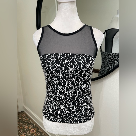 NWT Anthropologie Maeve Illusion Top size Small new black color - Picture 5 of 7